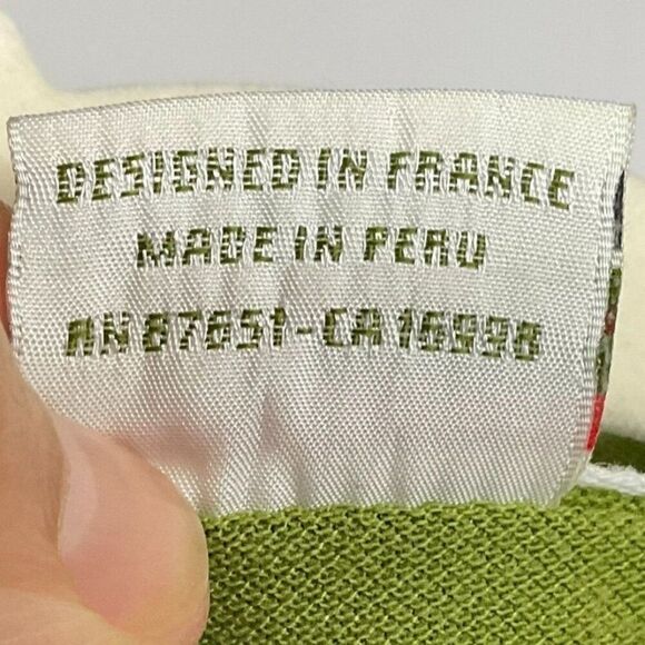 Lacoste Women's polo shirt in green, four-button placket, XL - Picture 8 of 8